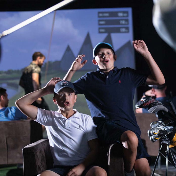 urodziny dla dzieci na symulatorach TrackMan w golflab Zielona Góra